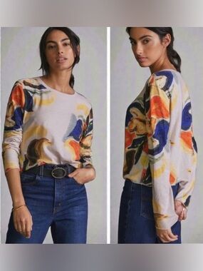 NWOT Anthropologie Maeve Long Sleeve Top Size Small